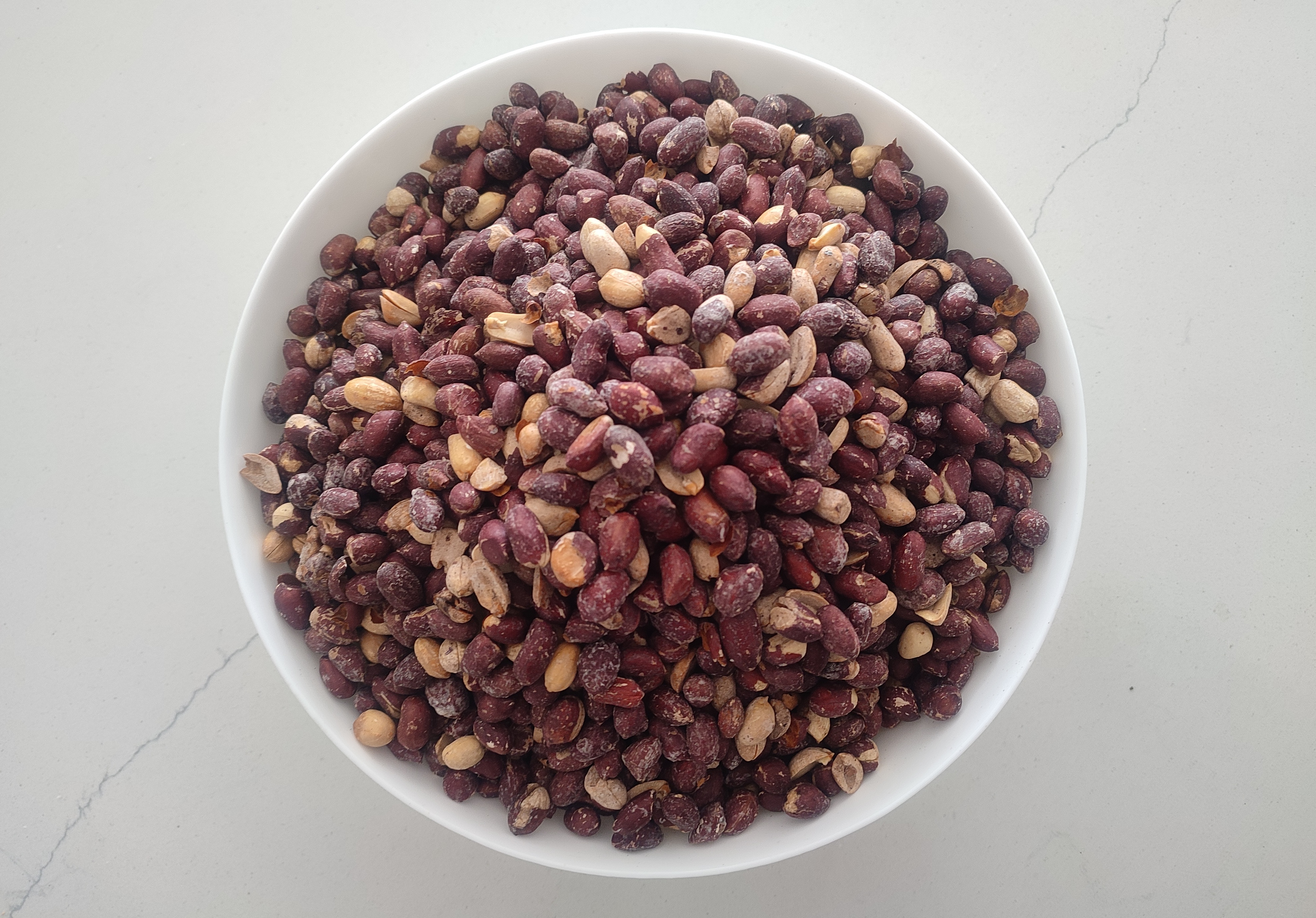 مغز بادام زمینی بوداده